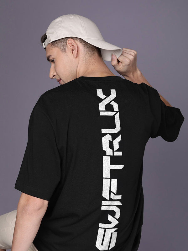 Swiftrux Unisex Oversized Black T Shirt